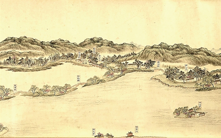 湖山春晓画中游 湖山春晓画中游