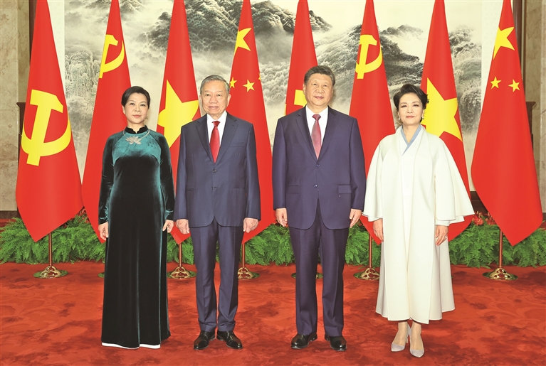 习近平同越共中央总书记、国家主席苏林举行会谈 习近平同越共中央总书记、国家主席苏林举行会谈