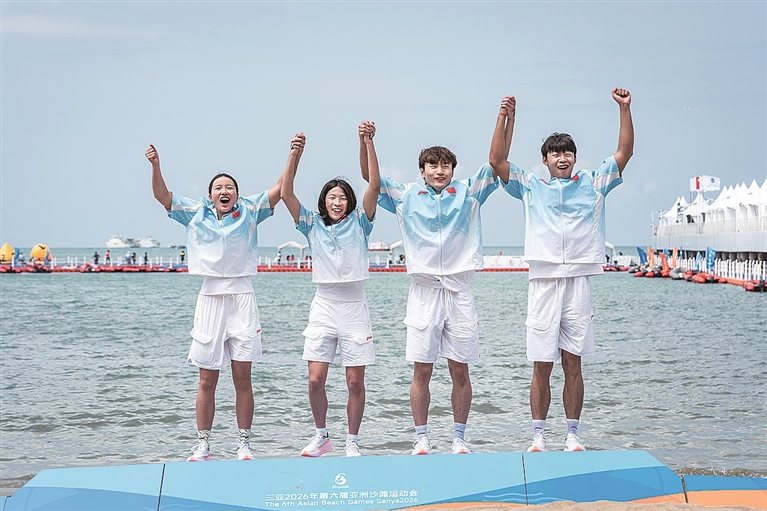 公开水域游泳项目收官——中国队包揽三金