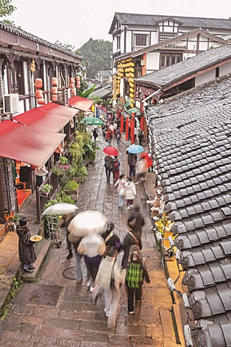 重庆磁器口 千年古镇依然麻辣滚烫