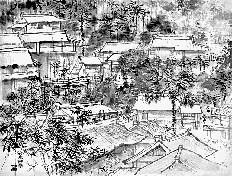 【光明文化周末】苗寨写生（纸本设色）