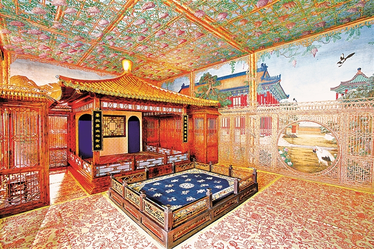 丹青叠幻境 墨韵载流年——清宫通景线法画的艺术表达与时空意蕴 丹青叠幻境 墨韵载流年——清宫通景线法画的艺术表达与时空意蕴