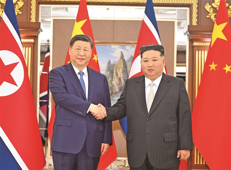 习近平同金正恩举行会谈 习近平同金正恩举行会谈