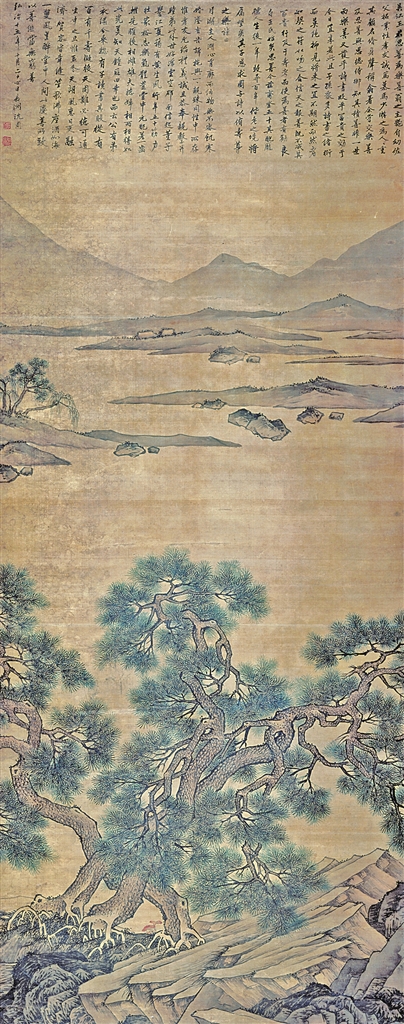 沈周《松坡平远图》里的积善之家