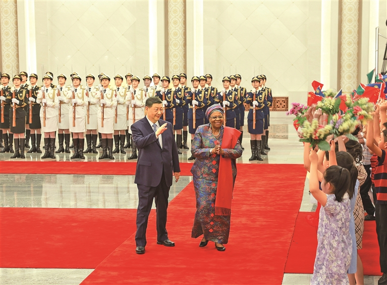 习近平同纳米比亚总统恩代特瓦会谈 习近平同纳米比亚总统恩代特瓦会谈