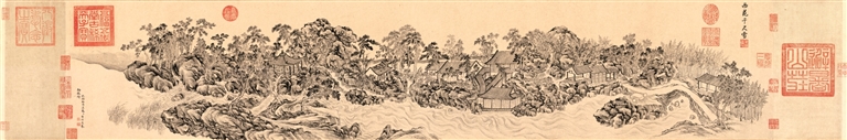 “千尺雪”图卷中的清凉画意 “千尺雪”图卷中的清凉画意