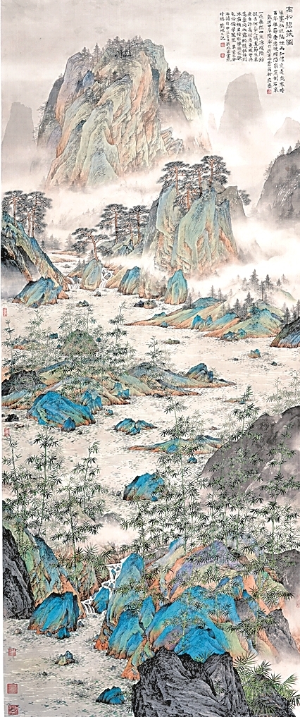 青绿山水：墨色交融 富丽清雅