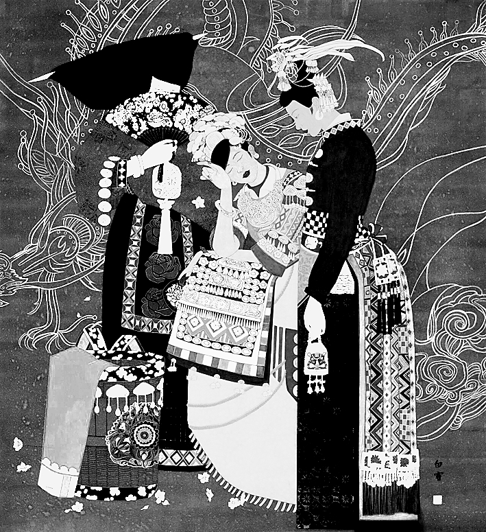 【光明文化周末】绣色芳华（中国画）