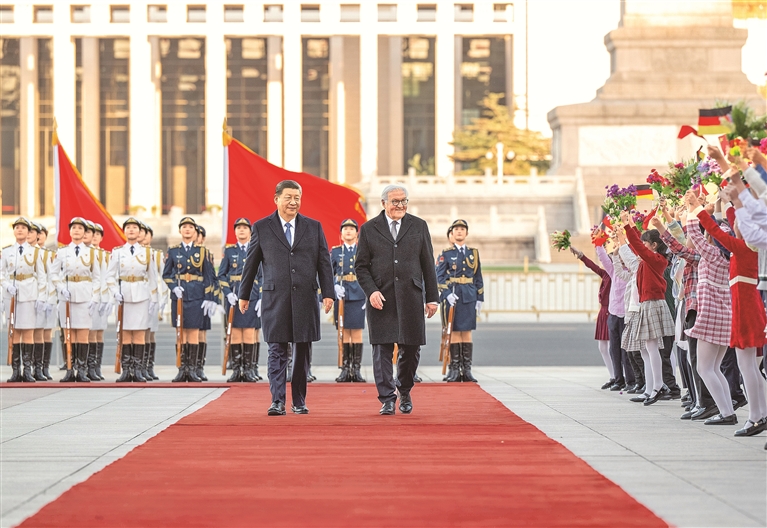 习近平同德国总统施泰因迈尔会谈